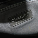 CHANEL Matelasse COCO Mark Hand Bag Patent leather Dark Brown CC Auth 124127-10