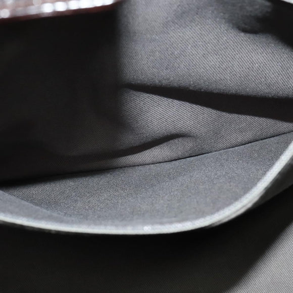 CHANEL Matelasse COCO Mark Hand Bag Patent leather Dark Brown CC Auth 124127