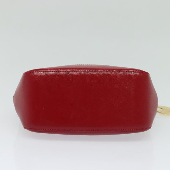 BURBERRY Nova Check Hand Bag Canvas Beige Gold Auth 124154