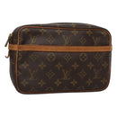 LOUIS VUITTON Monogram Compiegne 23 Clutch Bag M51847 LV Auth 124186-1