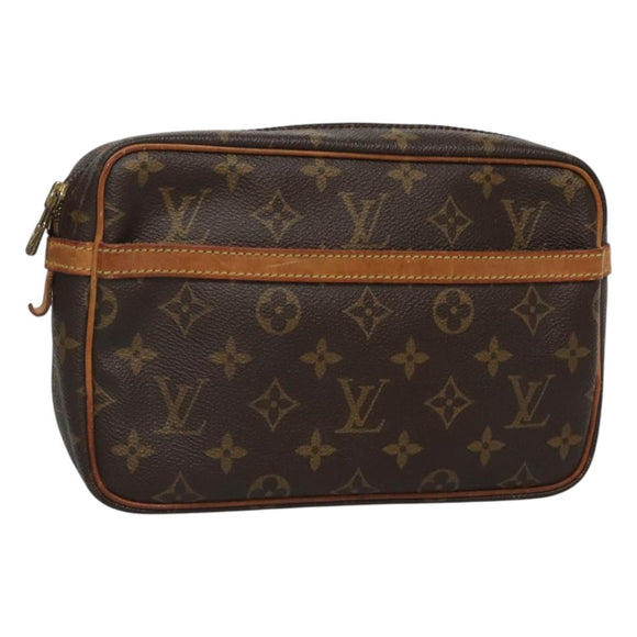 LOUIS VUITTON Monogram Compiegne 23 Clutch Bag M51847 LV Auth 124186