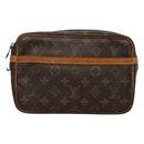 LOUIS VUITTON Monogram Compiegne 23 Clutch Bag M51847 LV Auth 124186-13
