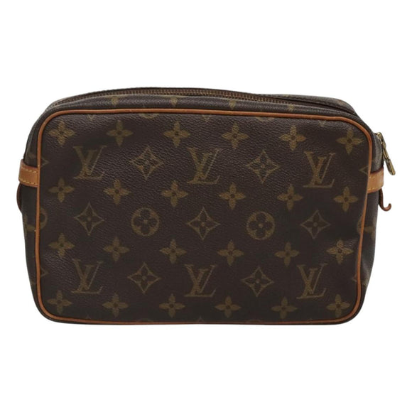 LOUIS VUITTON Monogram Compiegne 23 Clutch Bag M51847 LV Auth 124186