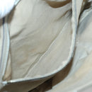 GUCCI GG Canvas Web Sherry Line Shoulder Bag Beige Gold 257065 Auth 124204-19