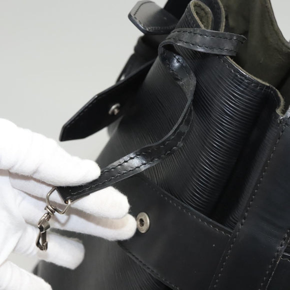 LOUIS VUITTON Epi Sac Depaule GM Shoulder Bag Black M80155 LV Auth 124212