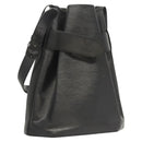 LOUIS VUITTON Epi Sac Depaule GM Shoulder Bag Black M80155 LV Auth 124212-1