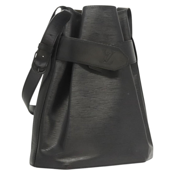 LOUIS VUITTON Epi Sac Depaule GM Shoulder Bag Black M80155 LV Auth 124212
