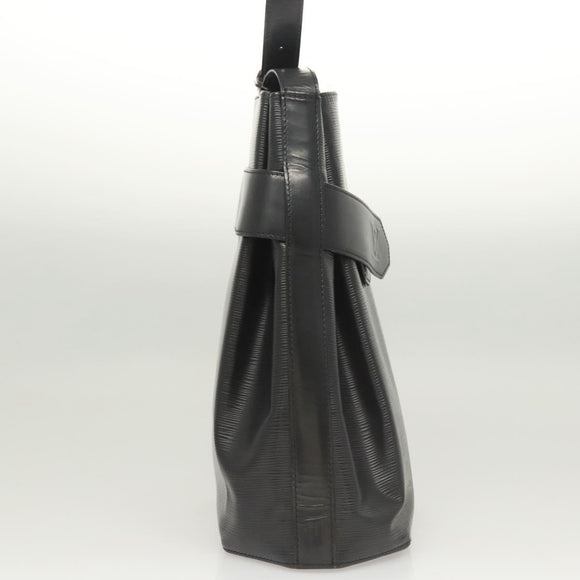 LOUIS VUITTON Epi Sac Depaule GM Shoulder Bag Black M80155 LV Auth 124212