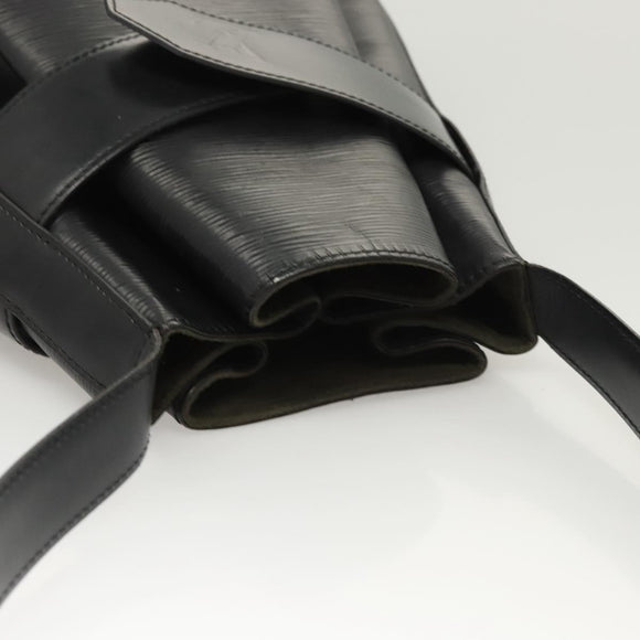 LOUIS VUITTON Epi Sac Depaule GM Shoulder Bag Black M80155 LV Auth 124212