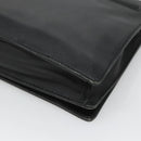 LOEWE Anagram Clutch Bag Leather Black Gold Auth 124222-15