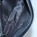 LOEWE Anagram Clutch Bag Leather Black Gold Auth 124222-10