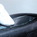 LOEWE Anagram Clutch Bag Leather Black Gold Auth 124222-12