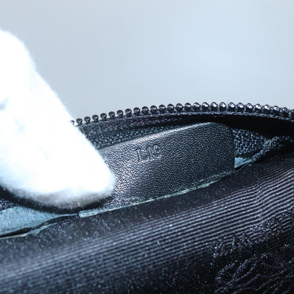 LOEWE Anagram Clutch Bag Leather Black Gold Auth 124222