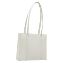 PRADA Shoulder Bag Patent leather White Auth 124227-1