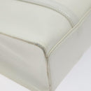 PRADA Shoulder Bag Patent leather White Auth 124227-14