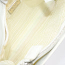 PRADA Shoulder Bag Patent leather White Auth 124227-10