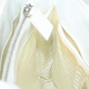 PRADA Shoulder Bag Patent leather White Auth 124227-20