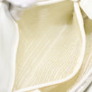 PRADA Shoulder Bag Patent leather White Auth 124227-21