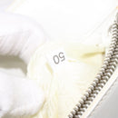 PRADA Shoulder Bag Patent leather White Auth 124227-11