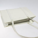 PRADA Shoulder Bag Patent leather White Auth 124227-6