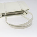 PRADA Shoulder Bag Patent leather White Auth 124227-7