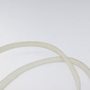 PRADA Shoulder Bag Patent leather White Auth 124227-8