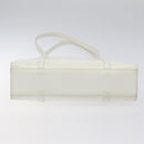 PRADA Shoulder Bag Patent leather White Auth 124227-5