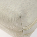 Christian Dior Trotter Canvas Shoulder Bag White Silver Auth 124231-8
