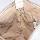 Christian Dior Trotter Canvas Shoulder Bag White Silver Auth 124231-21