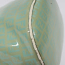 FENDI Zucchino Canvas Hand Bag Enamel Gold Light green Auth 124243-16