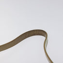 FENDI Zucchino Canvas Hand Bag Enamel Gold Light green Auth 124243-8