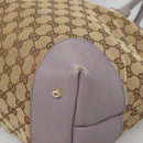 GUCCI GG Canvas Tote Bag Beige gold 269956 Auth 124245-9