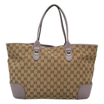 GUCCI GG Canvas Tote Bag Beige gold 269956 Auth 124245 - 0