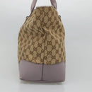 GUCCI GG Canvas Tote Bag Beige gold 269956 Auth 124245-4