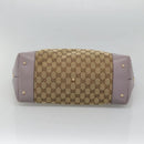 GUCCI GG Canvas Tote Bag Beige gold 269956 Auth 124245-5