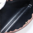 Burberrys Nova Check Pouch Canvas Beige Auth 124252-11