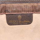 GUCCI GG Supreme Web Sherry Line Clutch Bag PVC Beige 41 014 2125 28 Auth 124275-8