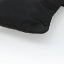 PRADA Shoulder Bag Nylon Black Silver Auth 124290-16