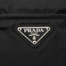PRADA Shoulder Bag Nylon Black Silver Auth 124290-18