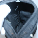 PRADA Shoulder Bag Nylon Black Silver Auth 124290-20