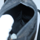 PRADA Shoulder Bag Nylon Black Silver Auth 124290-21