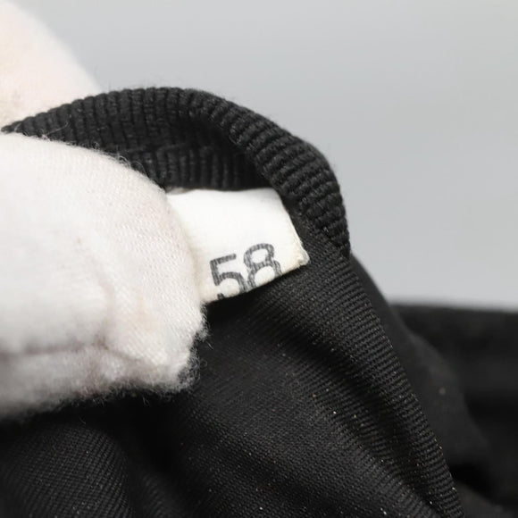 PRADA Shoulder Bag Nylon Black Silver Auth 124290