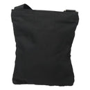 PRADA Shoulder Bag Nylon Black Silver Auth 124290-2