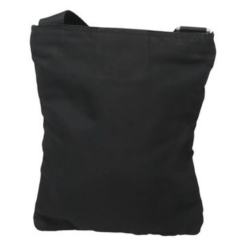 PRADA Shoulder Bag Nylon Black Silver Auth 124290 - 0