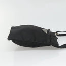 PRADA Shoulder Bag Nylon Black Silver Auth 124290-3