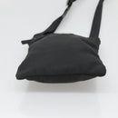 PRADA Shoulder Bag Nylon Black Silver Auth 124290-5