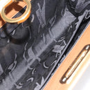 Salvatore Ferragamo Chain Gancini Shoulder Bag Leather Brown Gold Auth 124292-11