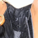 Salvatore Ferragamo Chain Gancini Shoulder Bag Leather Brown Gold Auth 124292-17