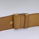 BOTTEGA VENETA INTRECCIATO Shoulder Bag Leather Beige Gold Auth 124293-9