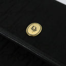 Christian Dior Trotter Canvas Chain Shoulder Bag Black Gold Auth 124297-17